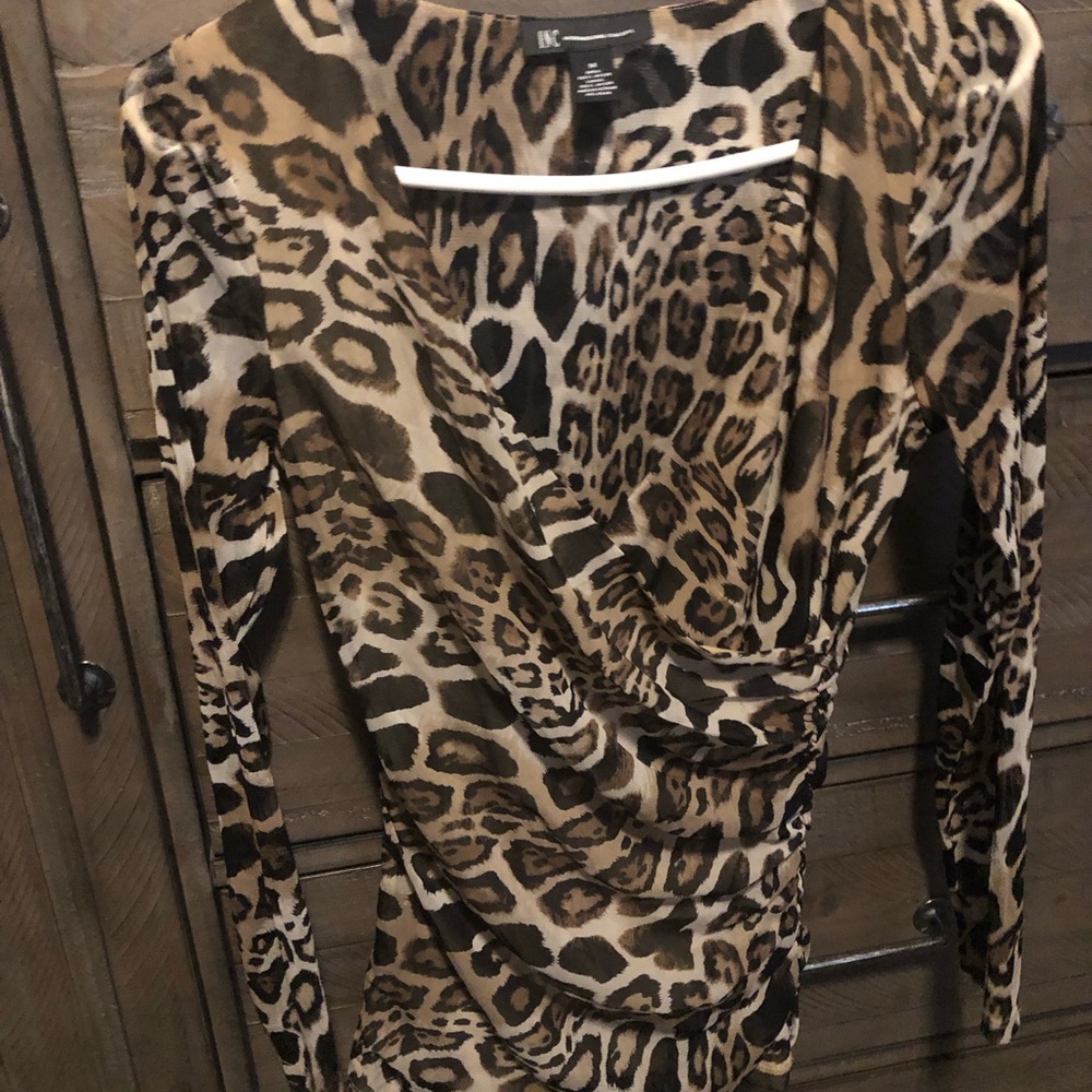 Leopard Print Long Sleeve Top